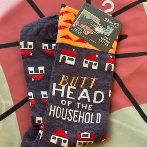 Brand New pair of few socks men’s shoe size 7-12
“Butthead of the Household”